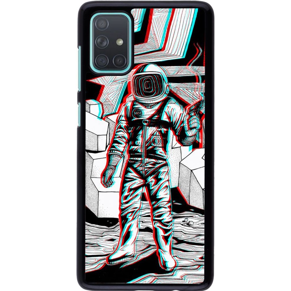 Coque Samsung Galaxy A71 - Anaglyph Astronaut