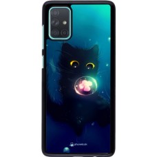 Coque Samsung Galaxy A71 - Cute Cat Bubble
