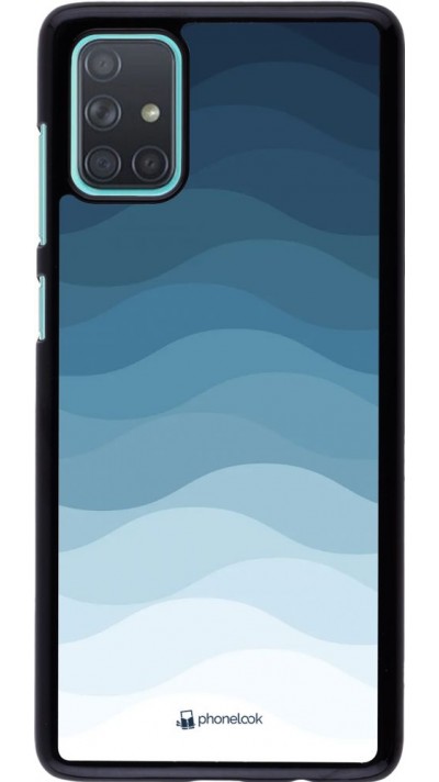 Coque Samsung Galaxy A71 - Flat Blue Waves