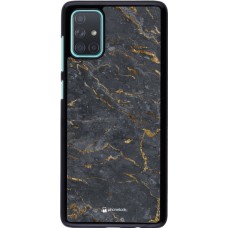 Coque Samsung Galaxy A71 - Grey Gold Marble
