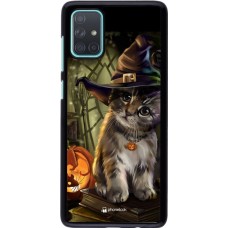 Coque Samsung Galaxy A71 - Halloween 21 Witch cat