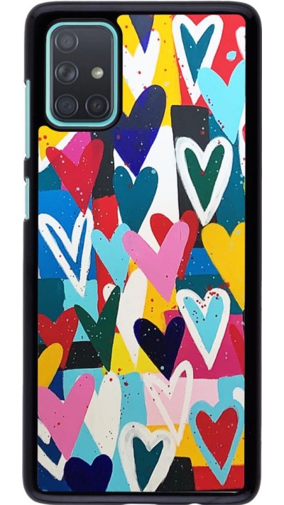 Coque Samsung Galaxy A71 - Joyful Hearts