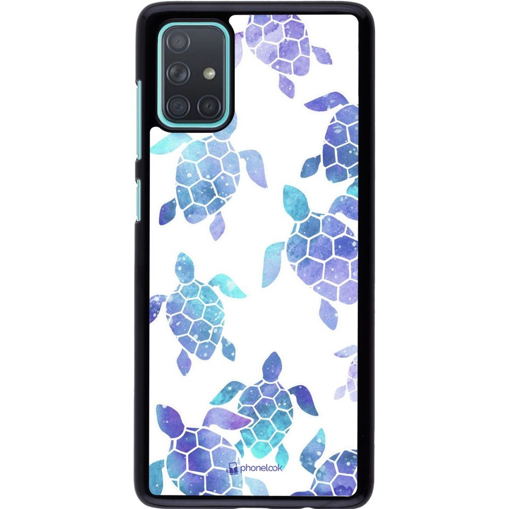 Coque Samsung Galaxy A71 - Turtles pattern watercolor