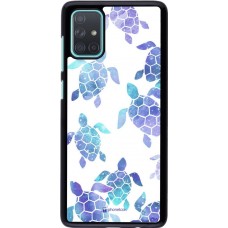 Coque Samsung Galaxy A71 - Turtles pattern watercolor