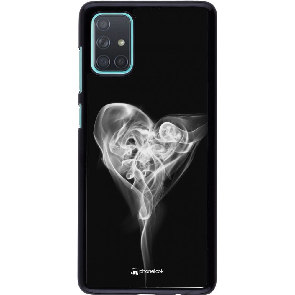 Coque Samsung Galaxy A71 - Valentine 2022 Black Smoke