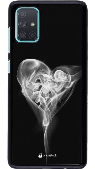 Coque Samsung Galaxy A71 - Valentine 2022 Black Smoke