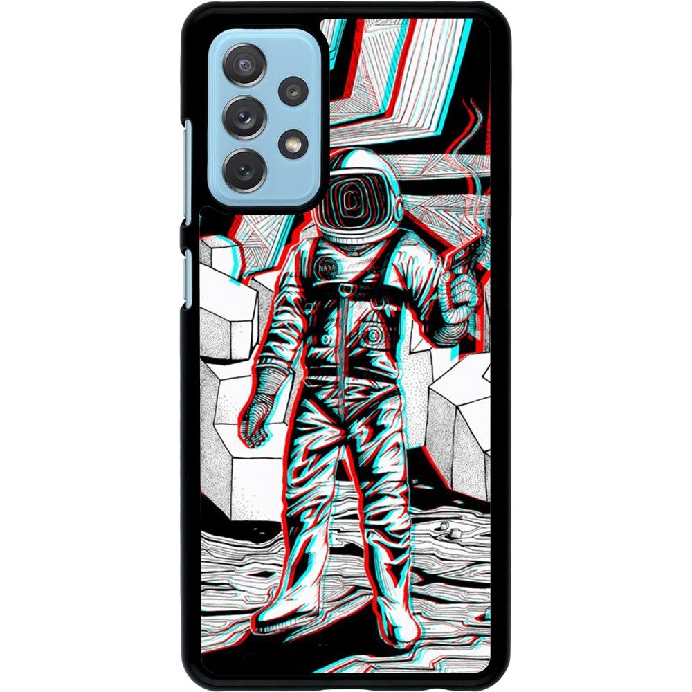 Hülle Samsung Galaxy A72 - Anaglyph Astronaut