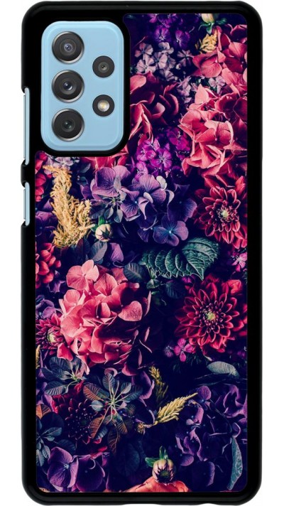 Coque Samsung Galaxy A72 - Flowers Dark