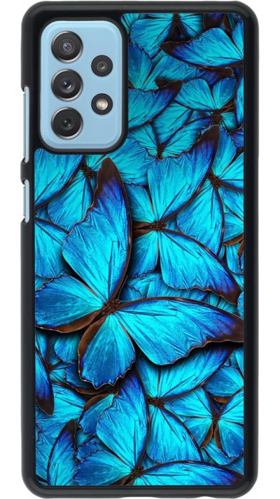 Coque Samsung Galaxy A72 - Papillon - Bleu