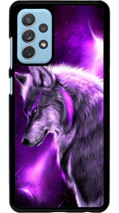 Coque Samsung Galaxy A72 - Purple Sky Wolf