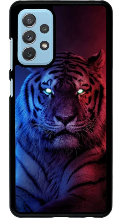 Coque Samsung Galaxy A72 - Tiger Blue Red