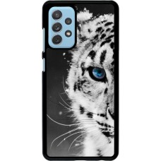 Coque Samsung Galaxy A72 - White tiger blue eye