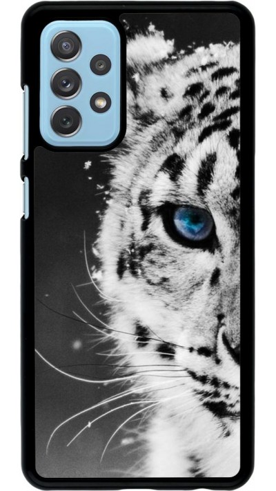 Coque Samsung Galaxy A72 - White tiger blue eye