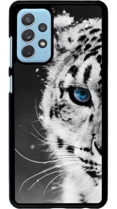 Hülle Samsung Galaxy A72 - White tiger blue eye