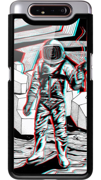 Hülle Samsung Galaxy A80 - Anaglyph Astronaut