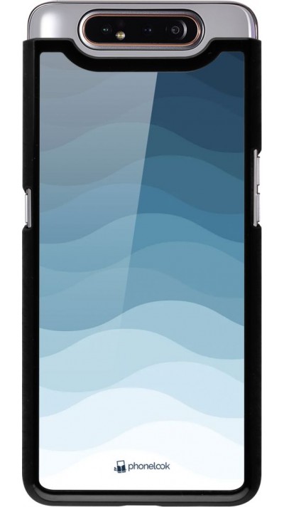 Hülle Samsung Galaxy A80 - Flat Blue Waves