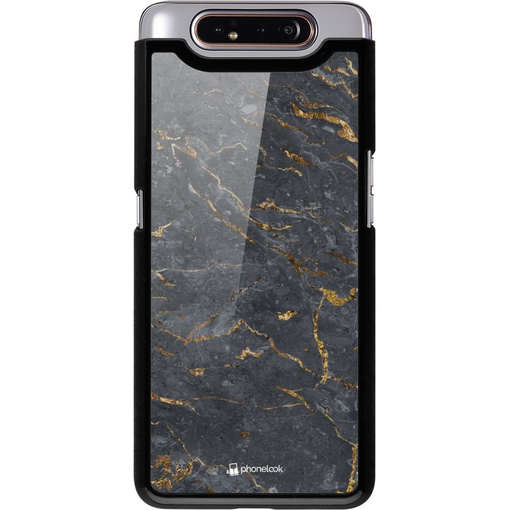 Coque Samsung Galaxy A80 - Grey Gold Marble