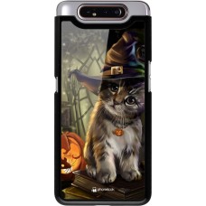 Coque Samsung Galaxy A80 - Halloween 21 Witch cat
