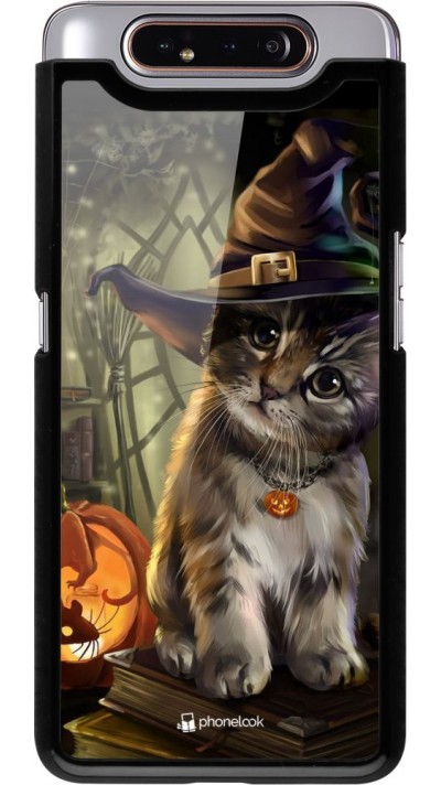 Coque Samsung Galaxy A80 - Halloween 21 Witch cat