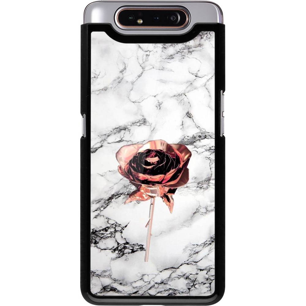 Hülle Samsung Galaxy A80 - Marble Rose Gold