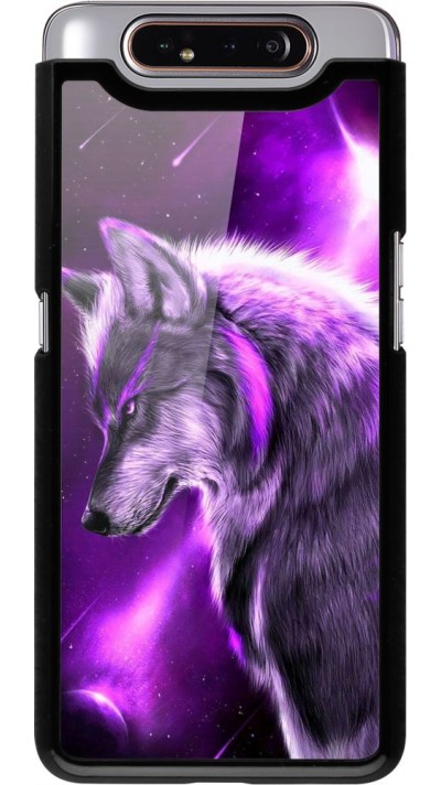 Coque Samsung Galaxy A80 - Purple Sky Wolf