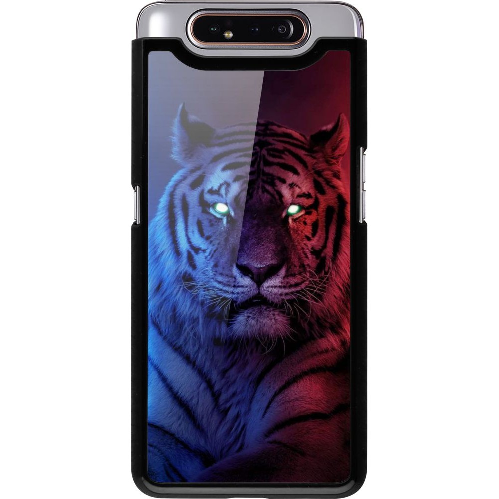 Hülle Samsung Galaxy A80 - Tiger Blue Red