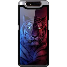 Hülle Samsung Galaxy A80 - Tiger Blue Red