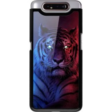 Coque Samsung Galaxy A80 - Tiger Blue Red