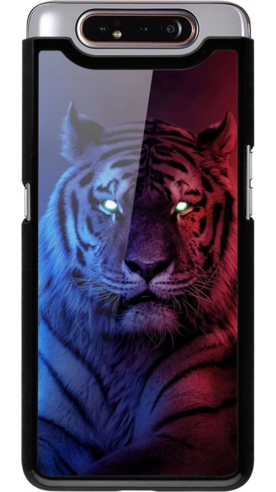 Hülle Samsung Galaxy A80 - Tiger Blue Red