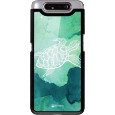 Coque Samsung Galaxy A80 - Turtle Aztec Watercolor