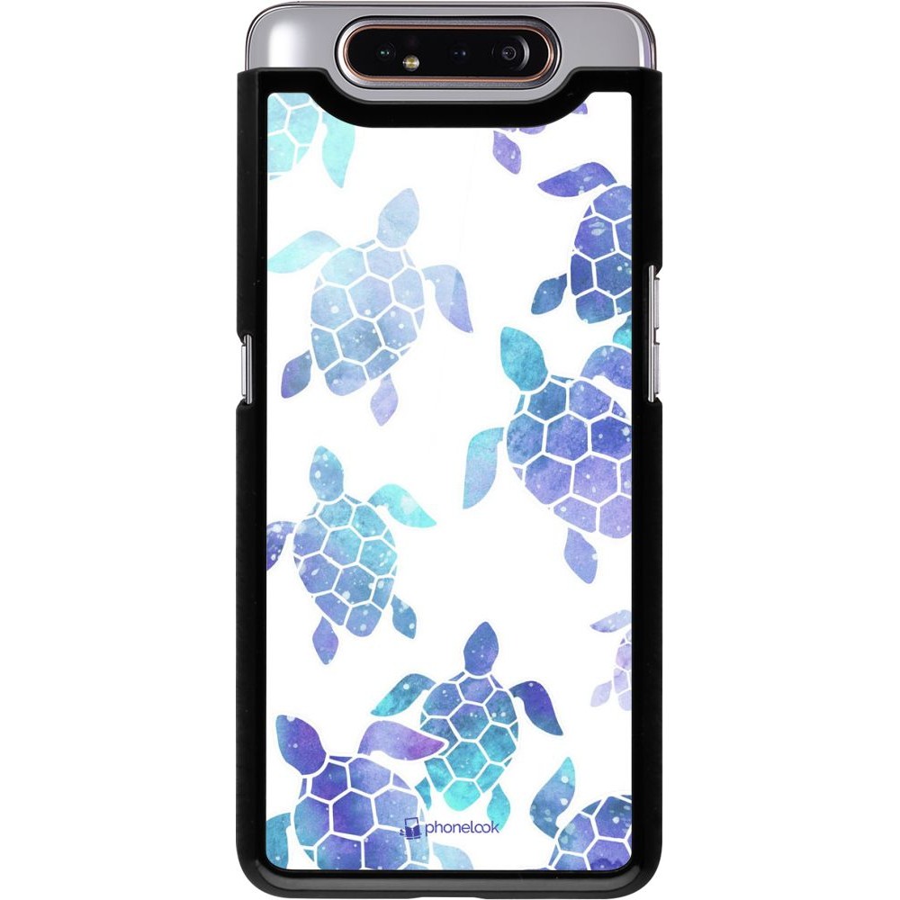 Hülle Samsung Galaxy A80 - Turtles pattern watercolor