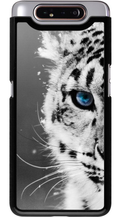 Coque Samsung Galaxy A80 - White tiger blue eye
