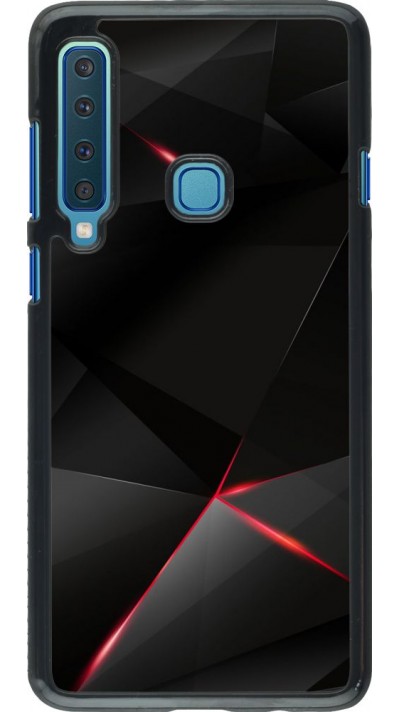 Coque Samsung Galaxy A9 - Black Red Lines