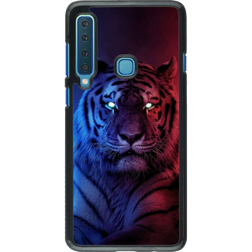 Hülle Samsung Galaxy A9 - Tiger Blue Red
