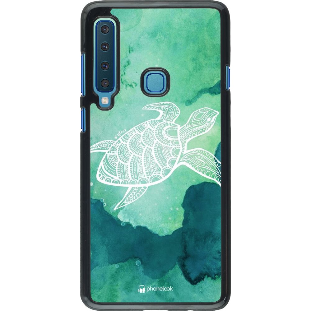 Hülle Samsung Galaxy A9 - Turtle Aztec Watercolor