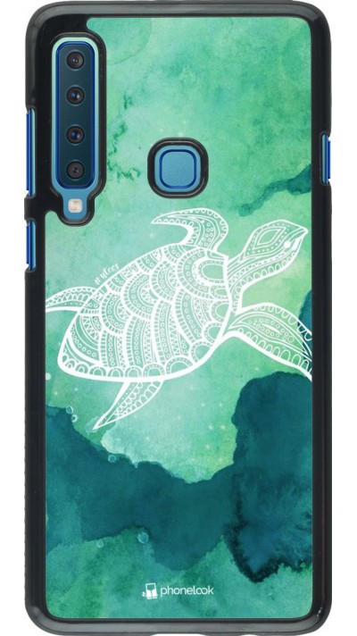 Coque Samsung Galaxy A9 - Turtle Aztec Watercolor