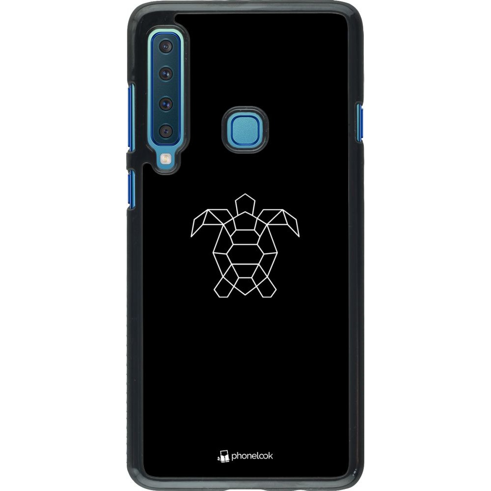 Coque Samsung Galaxy A9 - Turtles lines on black