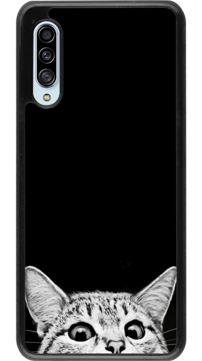 Coque Samsung Galaxy A90 5G - Cat Looking Up Black