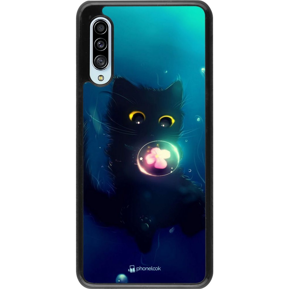 Coque Samsung Galaxy A90 5G - Cute Cat Bubble