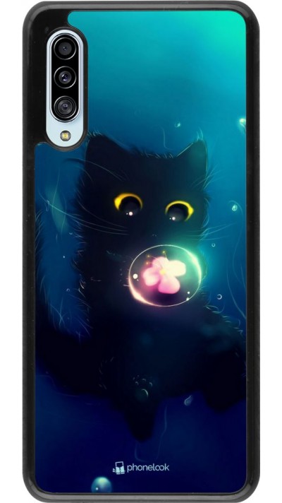 Coque Samsung Galaxy A90 5G - Cute Cat Bubble