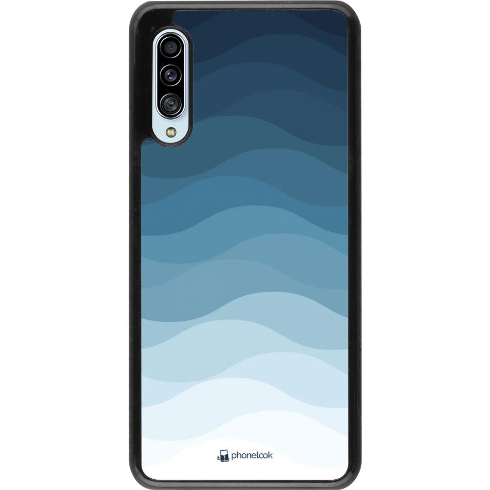 Hülle Samsung Galaxy A90 5G - Flat Blue Waves