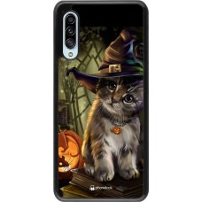 Coque Samsung Galaxy A90 5G - Halloween 21 Witch cat