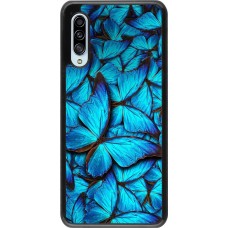 Coque Samsung Galaxy A90 5G - Papillon - Bleu