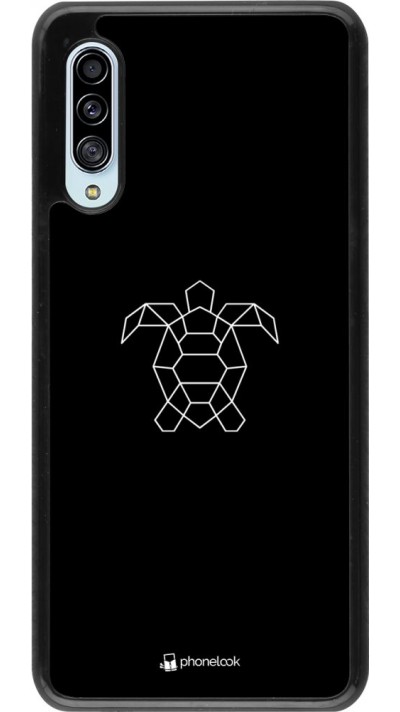 Hülle Samsung Galaxy A90 5G - Turtles lines on black