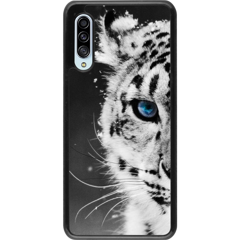 Hülle Samsung Galaxy A90 5G - White tiger blue eye