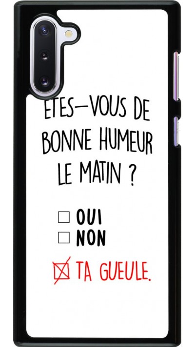 Coque Samsung Galaxy Note 10 - Bonne humeur matin