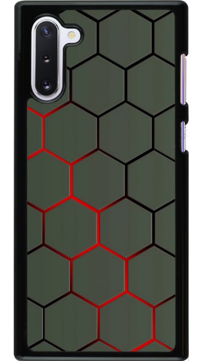 Hülle Samsung Galaxy Note 10 - Geometric Line red