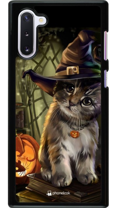Coque Samsung Galaxy Note 10 - Halloween 21 Witch cat