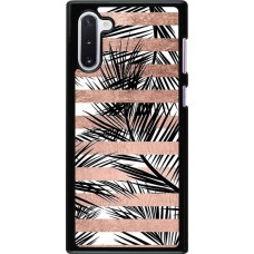 Coque Samsung Galaxy Note 10 - Palm trees gold stripes