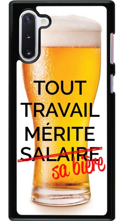 Coque Samsung Galaxy Note 10 - Tout travail mérite sa bière